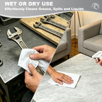 Shop Towels Lint-Free Heavy Duty Cloths, White (15"x 5", 500 PCS) - Image 4