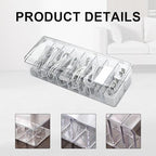 4 Pcs Cable Organizer Electronics Cable Box with 40 Pcs Wire Ties - Image 3