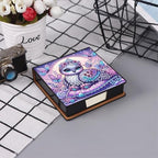 Diamond Art Painting Note Box, 4pcs Purple Animals PU Gem Art Storage Container with 640 Sheets, Relaxing DIY Craft Kit for Home Office Organization Birthday Anniversary - Image 3