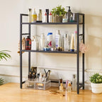 IBUYKE Office Desktop Shelf Organizer Computer Storage Rack Adjustable Desk Bookshelf Display Shelf for Office Home Dormitory,Brown UTMZ004H - Image 7