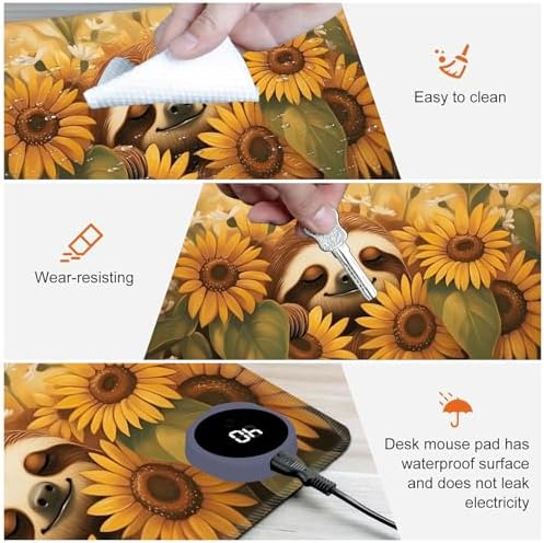 Heated Desk Pad & Mouse Pad, 3 Heat Levels, 3-Hour Auto Shut-Off - Image 4