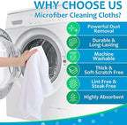 Newwiee 6 Pcs Extra Large Microfiber Cleaning Cloth - Image 3