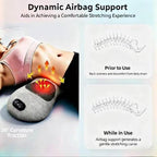 2026Upgraded 3-in-1 Lumbar Support Pillow, Triple Fusion Lower Back Massager with Heat Vibration & Stretching, Ergonomic Waist Cushion for Home Office Car Bed Travel,Gray - Image 4