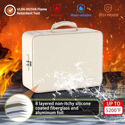 ENGPOW Fireproof File Organizer Bag with 13 Pockets Accordion File Folder - Image 2