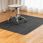 BARoyal Office Chair Mat for Hardwood Floor Under Desk Computer Rolling Chair Mat for Wood/Tile Floor Non-Slip Heavy Duty Desk Rug PVC Plastic Hard Floor Protector 48" x 60"(Metallic Black) by BAROYAL