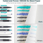 5 Pack Bullet Dotted Notebook Bulk, A5, 312 Numbered Pages Dot Journal Set - Image 5