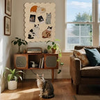 Scalloped Bulletin Board 36x24 inches, Decorative Felt Pin Board for Wall - Image 6
