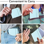 feela 15 Pack Pocket Small Notebooks Bulk, Mini Cute Memo Notepads Hardcover College Ruled Lined Journals with Pen Holder for Women Girls Office School, with 15 Black Pens, 3.5”x 5.5”, A6, Sky Blue - Image 5