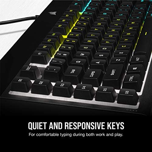 Corsair K55 RGB PRO Membrane Wired Gaming Keyboard – Black - Image 6
