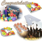 2026 Grad Letter Tray, 12 Inch 4‑Pack Wood Platter for Graduation Decor - Image 5