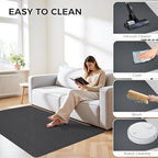 Sycoodeal Chair Mat, 40" x 55" Office Chair Mat for Hardwood and Tile Floor, Heavy Duty Floor Protector for Rolling Chairs, Non-Slip,Computer Mat for Home Office(Grey) - Image 6
