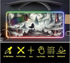 RGB Gaming Mouse Pad Large Extended Desk Mat 35.4x15.7 XXL XXXL Mousepad LED Light Up Keyboard Mat PC Gamer Desk Pad Gaming Accessories Extra Big Mouse Mat for Desk - Shadowlands Odyssey - Image 4