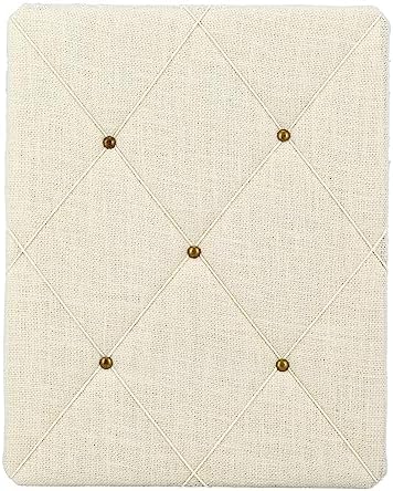 White Burlap Bulletin Picture & Memo Board, 19.75 x 15.75 in by ReLIVE