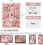 DUKINO 3x4 Rug, Non Slip Floral Washable Area Rug for Entryway, Pink - Image 2