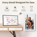Digital Wall Calendar 15.6 Inch – Interactive Touch Screen Electronic Calendar & Smart Family Hub with Cross-Device Sync, Schedules Reminders, Chore Chart, Rewards & Photo Display - Image 7