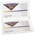 StoreSMART - White Folding Business Card Holders - 100 Pack - Polypropylene Plastic (RPP2915W-100) by StoreSMART