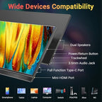 KYY Portable Monitor 15.6'' FHD 1080P USB C HDMI Gaming Monitor - Image 3