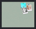 PinPix 19x15 inch Cork Bulletin Board. This Decorative Framed Pin Board Comes with Diamond Pattern in Nile Green Design and Satin Black. Ideal for Home, Office Decor or School (PinPix-380) by PinPixBulletinBoards