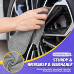 Microfiber Cleaning Cloth,150 Pack Grey Cleaning Rags, Bulk All-Purpose Lint-Free Shop Towels Wipes, Commercial Micro Fiber Cleaning Towels Washcloth for Car Garage Housekeeping 11.5"*11.5" - Image 6
