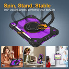 Case for iPad (A16) 11th/10th Generation 11/10.9 Inch 2025/2022, Ubearkk for iPad a16 case with Screen Protector, 360 Degree Rotating Stand Shoulder Strap Pencil Holder,Black Purple - Image 6