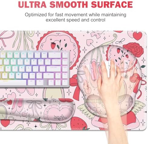 Gaming Mouse Pad, 4in1 XXL Mousepad Large Desk Mat, Cute Desk Pad Protector - Image 2