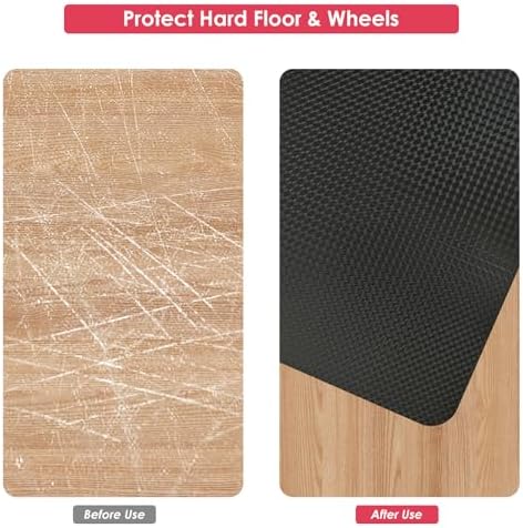 Vicwe Gaming Chair Mat for Hardwood Floor, 72"×46" Chair Mat, Easy Glide - Image 3