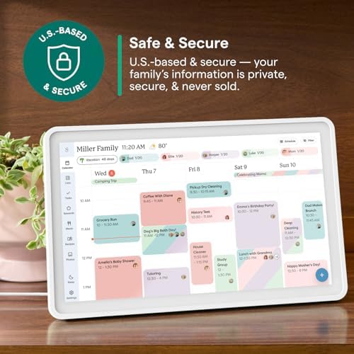 Skylight Calendar 2 – 15" Touchscreen Digital Calendar, Classic, White - Image 6