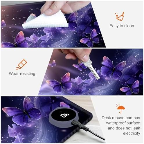 Heated Desk Pad & Mouse Pad, 3 Heat Levels, 3-Hour Auto Shut-Off - Image 4