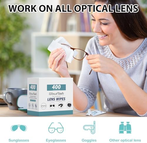 400 Count Pre-Moistened Lens Wipes for Eyeglasses - Image 2