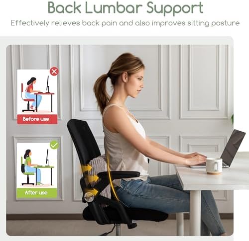 HIGOGOGO Lumbar Support Pillow for Recliner Chair/Accent Chair/Couch/Office Chair, Tufted Corduroy Back Support Cushion for Elderly, Recliner Cushions for Back Rest, Pain Relief, Reading, Grey - Image 7