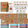 Resurhang 60 Pcs Christmas Winter Gifts Bulk Cup Notebook Pen Set for Staff by Resurhang