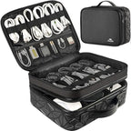 MATEIN Cord Organizer Case with Adjustable Divider, Large DJ Cable File Bag by MATEIN