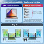 FLYTOCCA 16" Laptop Screen Extender, Updated 1200P FHD Portable Monitor with 16:10 Aspect Ratio Screen, Rotation Detachable Screen, Laptop Monitor Extender Compatible with Windows, Mac, Chrome - Image 6