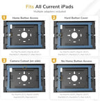 Mount-It! Anti-Theft iPad Floor Stand, Locking Kiosk Enclosure, Black - Image 2