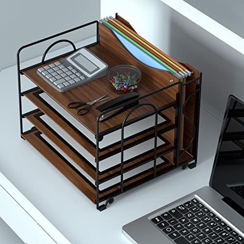 LUCYCAZ File Organizer for Desk,Desktop File Paper Organizer - Image 2