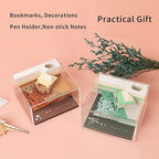 Shimizu Temple Japan 3D Paper Note Three-Dimensional Memo Pad Sticky Notes Paper Bookmark Pen Holder Creative Birthday Gift (Yellow) - Image 4