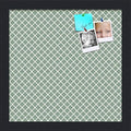 PinPix 12x12 inch Cork Bulletin Board. This Decorative Framed Pin Board Comes with Diamond Pattern in Nile Green Design and Satin Black. Ideal for Home, Office Decor or School (PinPix-380) by PinPixBulletinBoards