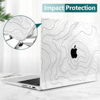 DONGKE Compatible with MacBook Pro 16 Inch Case (2026-2021 Release, M5 M4 M3 M2 M1 Pro/Max Chip), Plastic Hard Shell with Keyboard Cover & Screen Protector for MacBook Pro 16", Clear Maps - Image 5