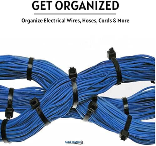 Kable Kontrol Cable Zip Ties, 14 Inch, 1000 Pcs, 50lbs Test, Black - Image 6