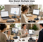 Portable Monitor Stand for Desk, Heavy Duty Adjustable Tablet Stand Holder - Image 3