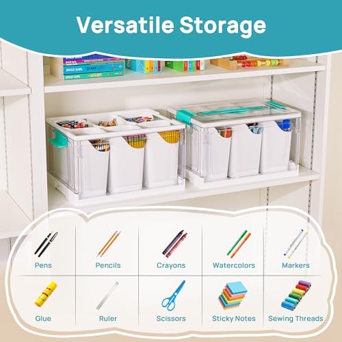 Vtopmart 24 QT Clear Plastic Craft Organizer with Detachable Inserts,1 Pack - Image 5