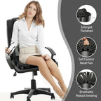 NEW-Vi Gel Seat Cushion, Thickened Big Breathable Honeycomb Design Absorbs Pressure Points Gel Cushion with Anti-Slip Cover Seat Cushion for Office Chair Home Car Seat Cushion - Image 6