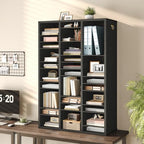 HOOBRO Literature Organizer, 48 Compartments Wooden Mail Organizer, Countertop Literature Sorter with Adjustable Shelves for Home, Office, School, Student Mailbox for Classroom, Black BK163WF01 - Image 6