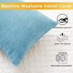 1 MIDDLE ONE 2 Pack Small Pillow, Cooling Memory Foam Mini Pillow 11 X 7 Inches for Sleeping, Travel, Nap and Neck, Knee, Lumbar Support, Tiny Cushion for Pet, Dogs (Blue) - Image 4