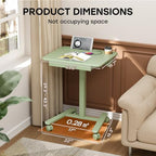 Small Mobile Standing Desk with Drawer, 23.6" x 19.7" Top - Image 2