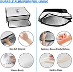 Fireproof Document Bag - Fireproof Box [Thermal Insulated] Fireproof Safety Boxes for Home Large Fireproof Bag Lockable Zipper Fireproof Safe Box Home Safes Fireproof Waterproof Fireproof Money Bag - Image 5