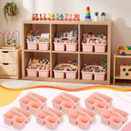 Geelin 24 Pack Classroom Caddy Bulk, 8 x 6.7 x 3.5 inches, Pink - Image 5