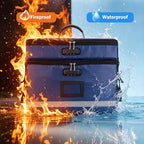 EXLIFBAG Fireproof File Organizer with Lock, 2 Layer - Image 5