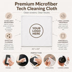 Custom Microfiber Cleaning Cloths, Full Color Logo, Printed in USA, 24 Pack - Image 3