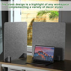 6 Pcs Acoustic Desk Divider Partition Privacy Panel 24 x 24",Light Gray - Image 5